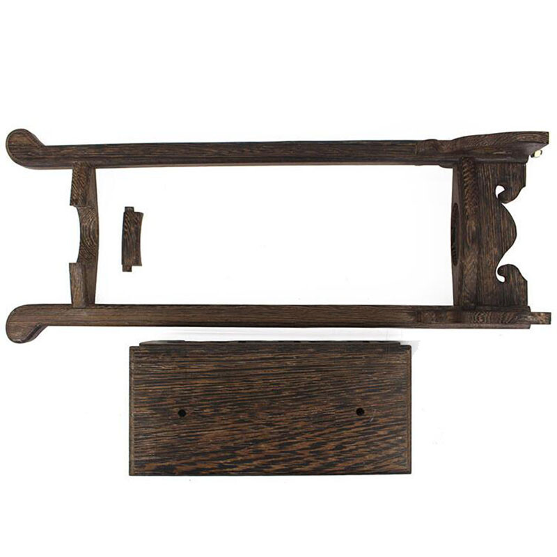 Wenge Vertical Samurai Sword Katana Holder Stand Bracket Assembly Display Rack