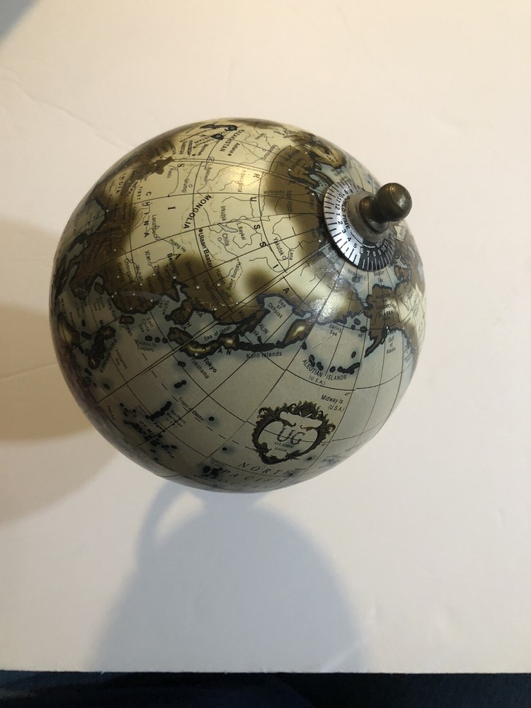 10” HIGH WORLD GLOBE ON TABLE STAND