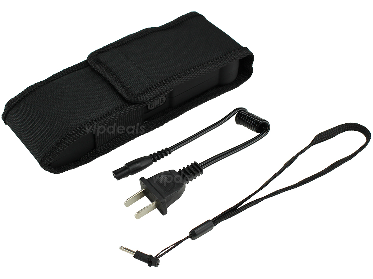 (2) VIPERTEK BLACK VTS-979 Heavy Duty Stun Gun Self Defense Wholesale Lot