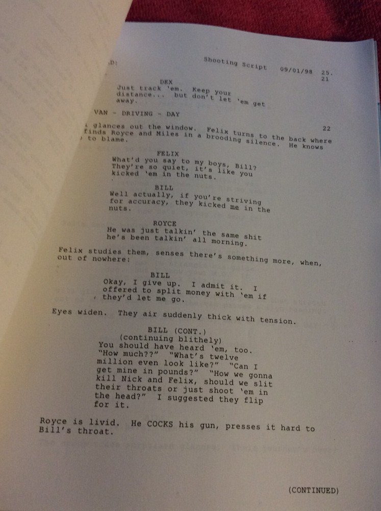 ORIGINAL SCRIPT MADE MEN JAMES BELUSHI TIMOTHY DALTON MICHAEL BEACH