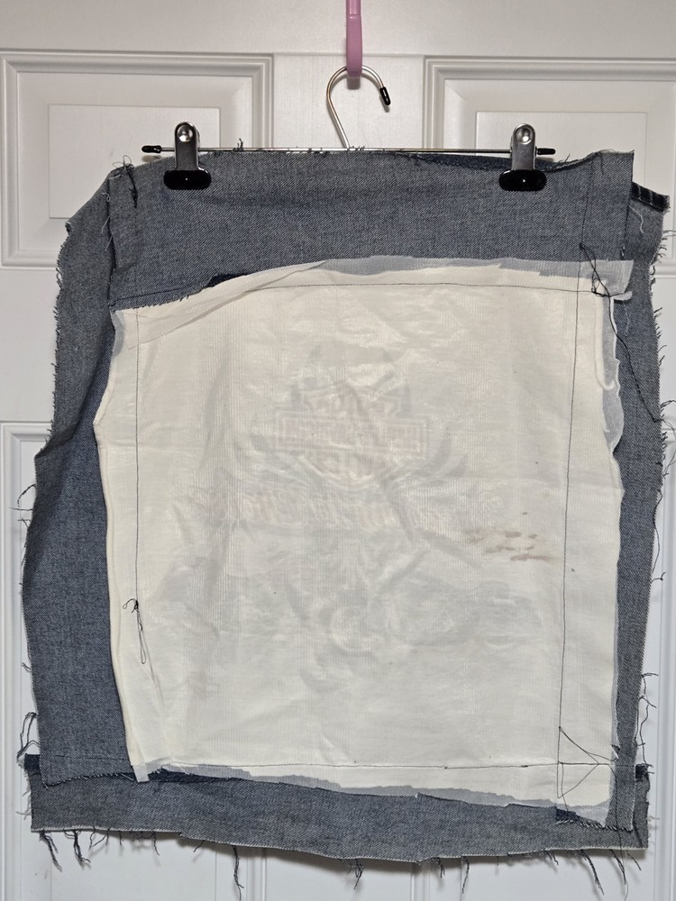 Harley Davidson Jacket Back Patch Sew On Upcycle Motorcycle 6