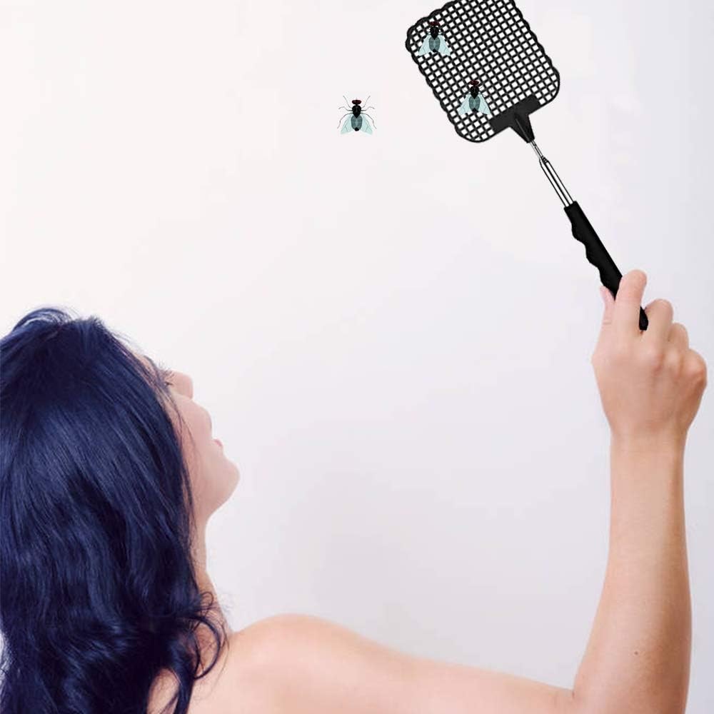 5-Pack Extendable Fly Swatters – Heavy Duty Telescopic Pest Control Tools