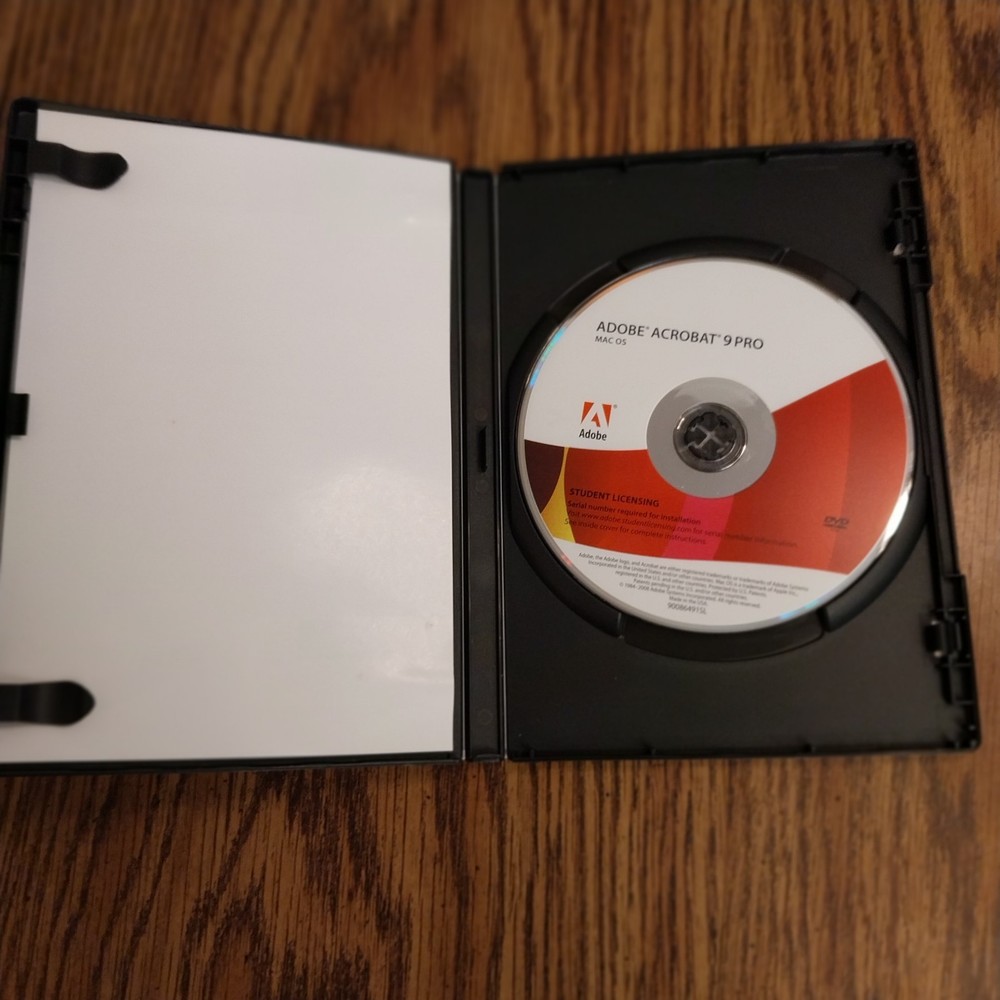 Adobe Acrobat 9 Pro Extended Student Licensing for Macintosh See Description