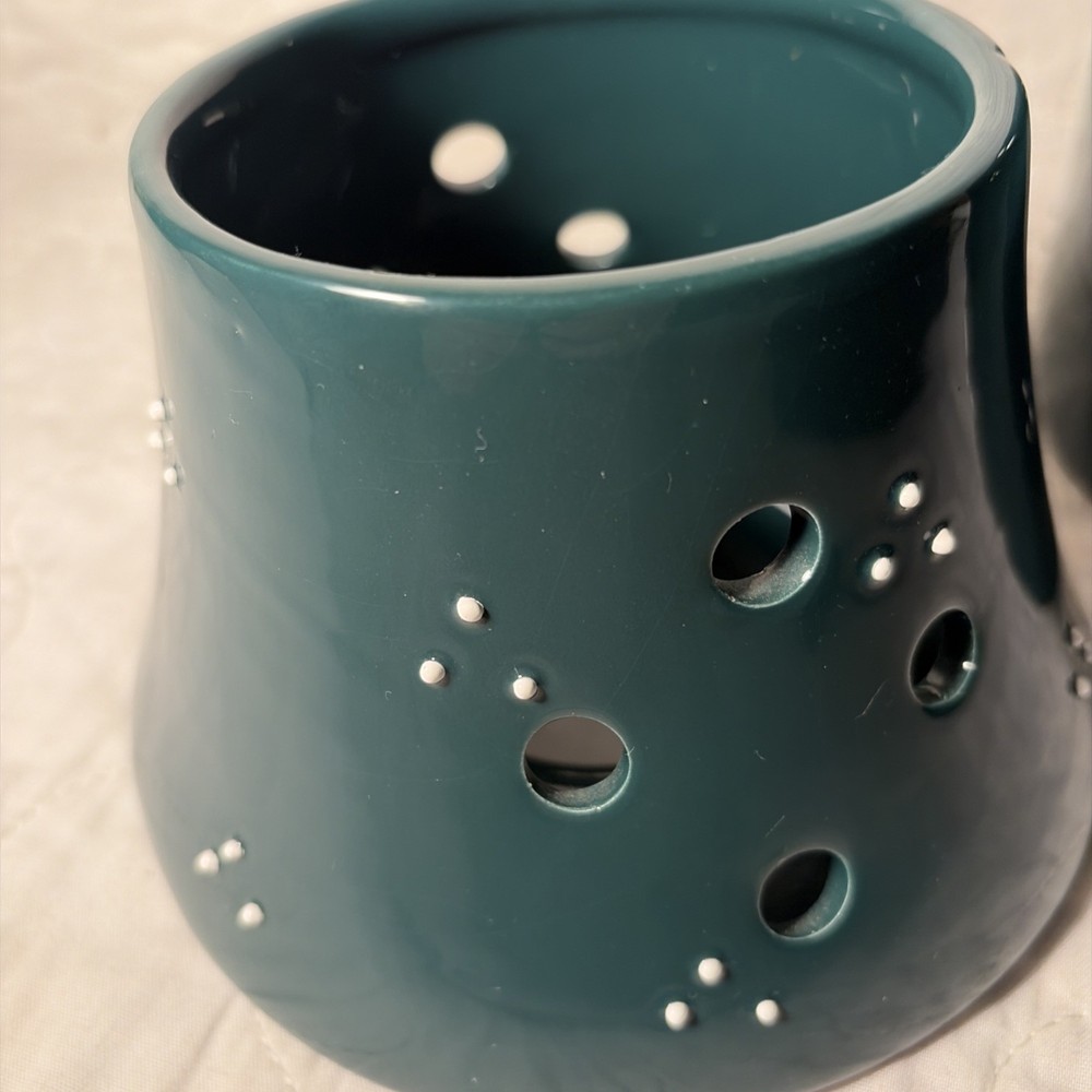 Green Candle Holder 9” Tall Item #N35