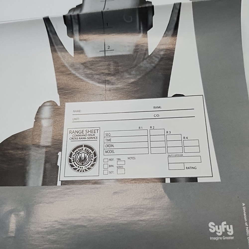 Battlestar Galactica Range Sheet (2) Posters Loot Crate Exclusive
