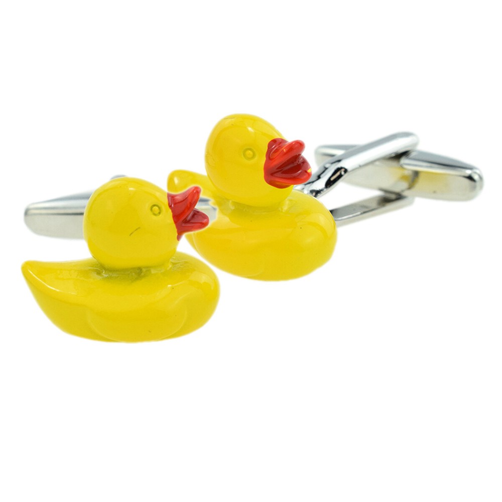 Yellow Bathtime Ducks Cufflinks Presented in a Box X2PSN161B