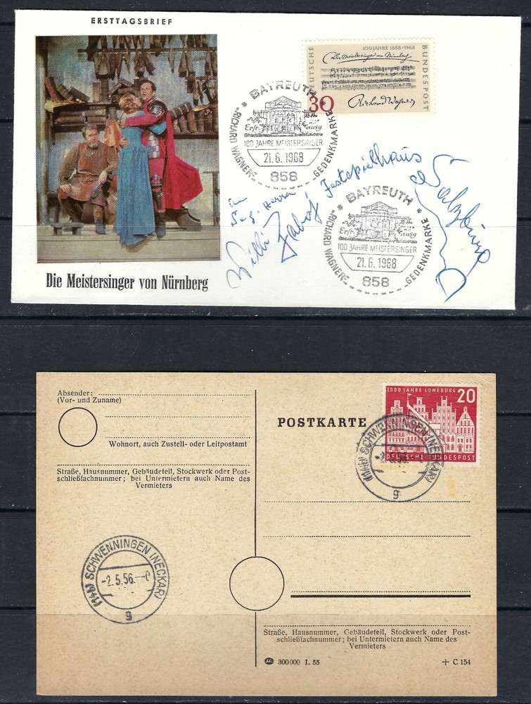 B&D: Germany ten (10) postwar covers and cards--fresh