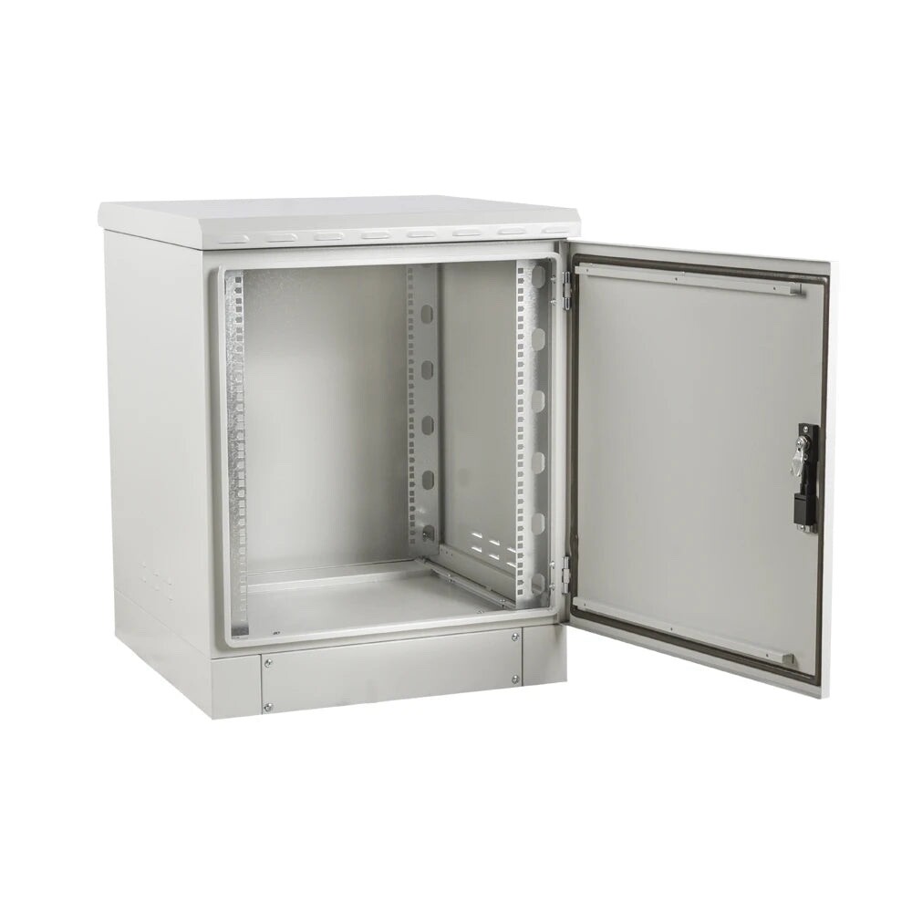 7U-12U Floor Standing Outdoor Network Cabinet - Single Wall, Weatherproof & IP55