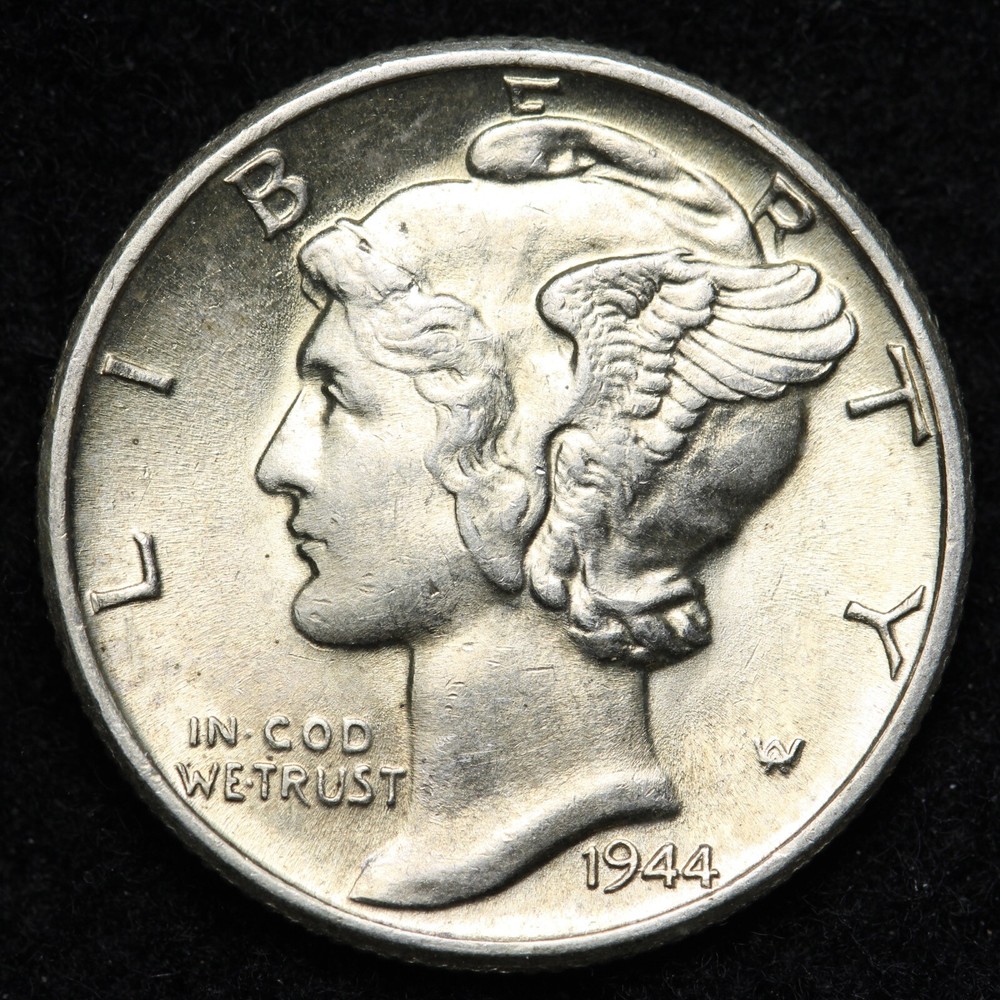 1944 Mercury Silver Dime GEM BU *UNCIRCULATED* MS E233 AJH
