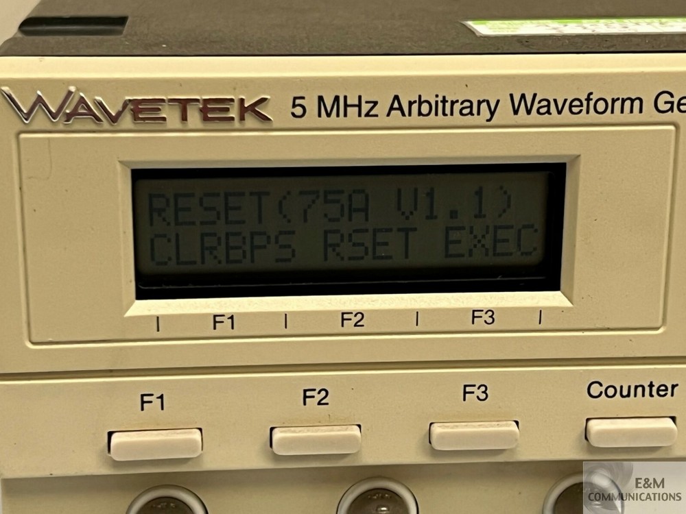 MODEL 75A WAVETEK 5 MHZ ARBITRARY WAVEFORM GENERATOR SERIAL # A92060368