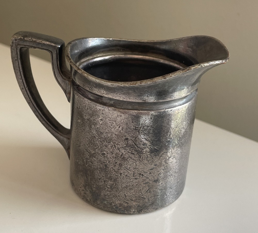 George’s Gorham Silverplated Small Creamer Pitcher 3” Tall w Hallmarks 1925