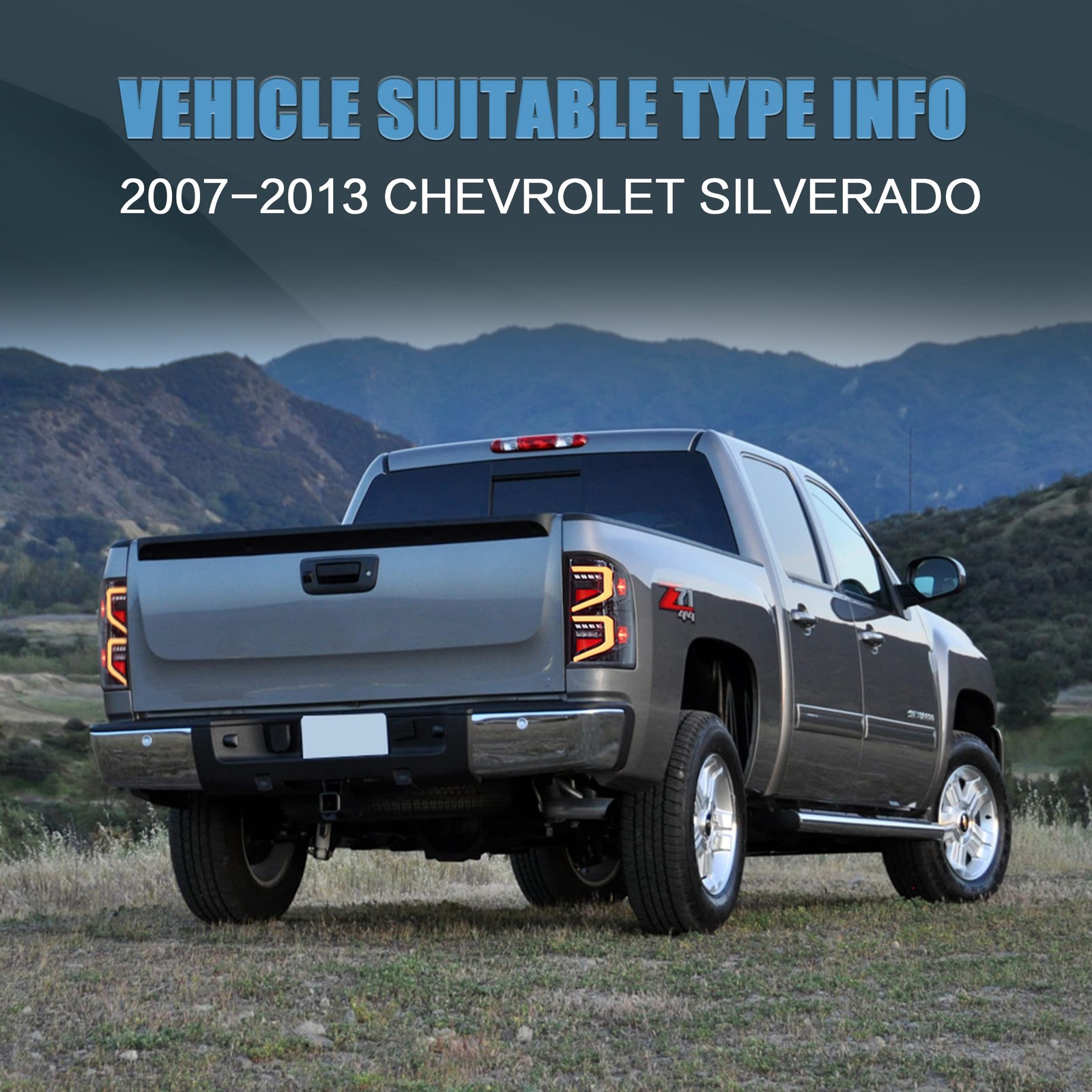 Tail lights Fit for 2007-2013 Chevrolet Silverado 1500/2500HD/3500HD