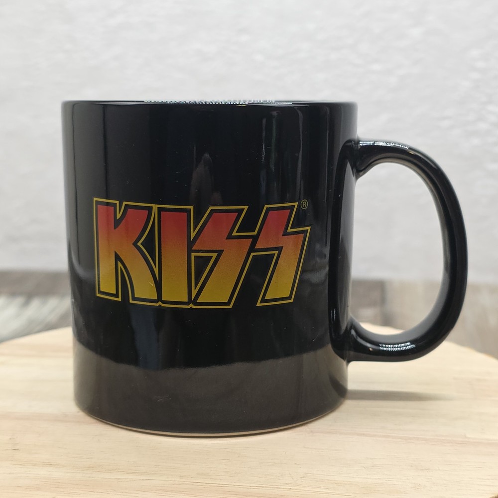 2013 Kiss Catalog Lta. Graphic Black Coffee Mug -2 Sided