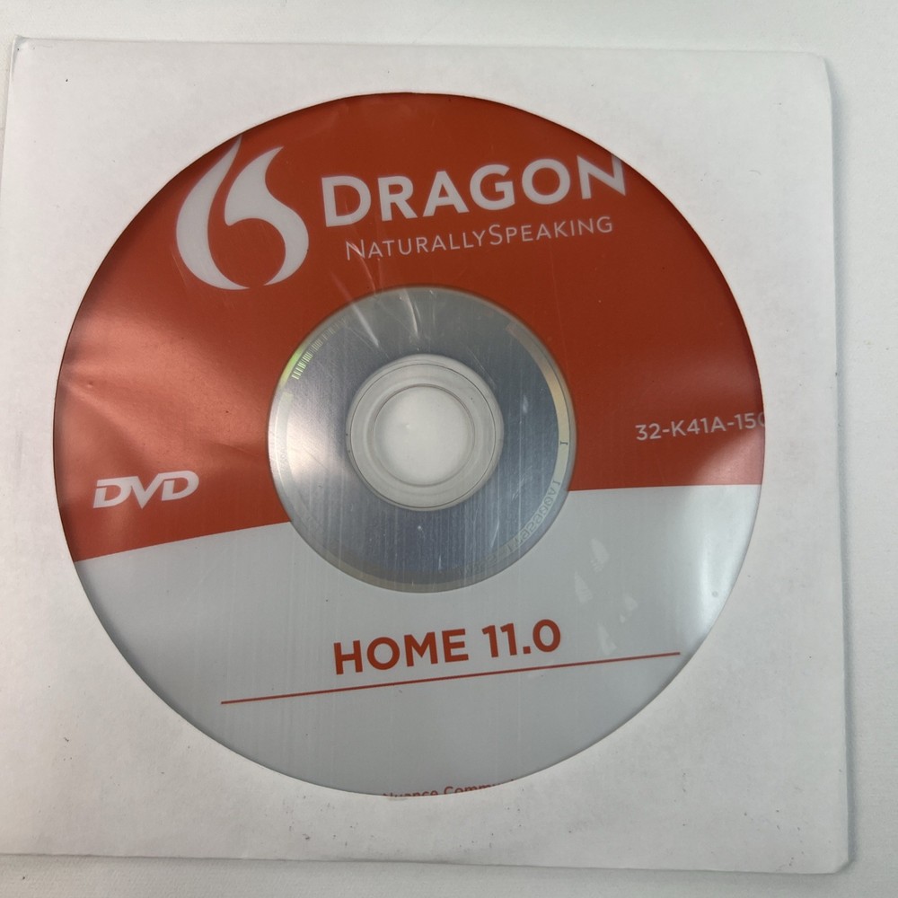 Dragon NaturallySpeaking DVD Version 11 Speech Recognition DISC Only Replacement