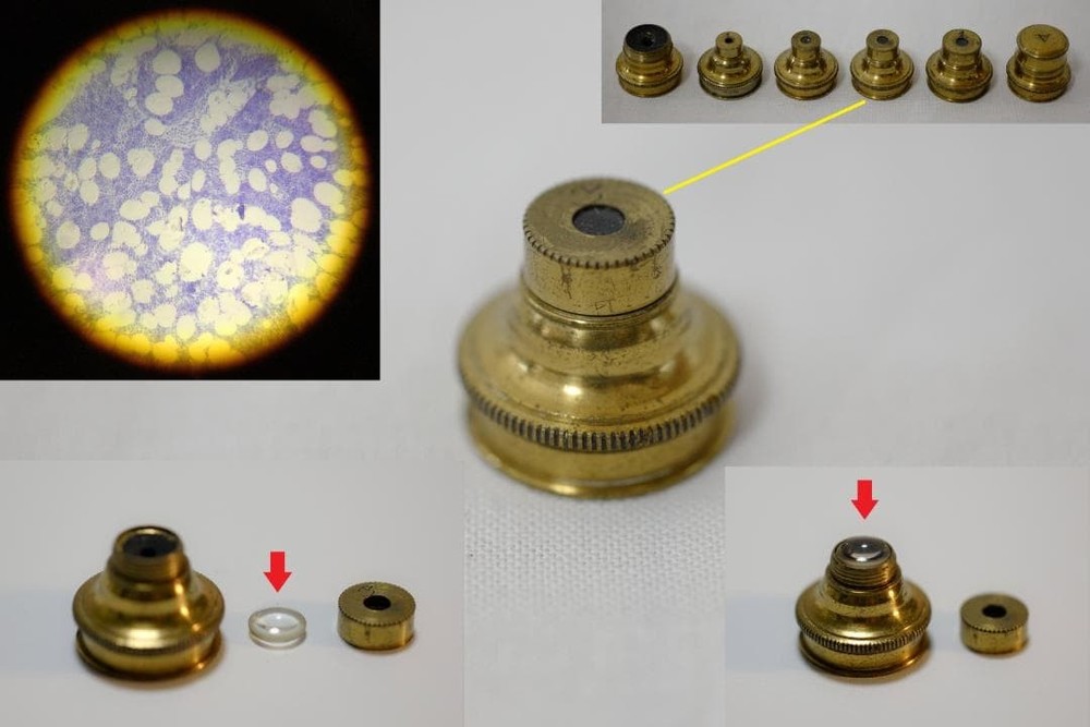 microscope antique collectible John Cuffe's compound microscope Maltese cross