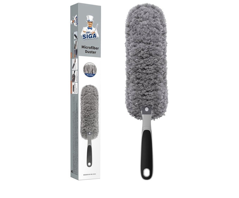 MR. SIGA Lint Free Microfiber Duster, Washable Duster