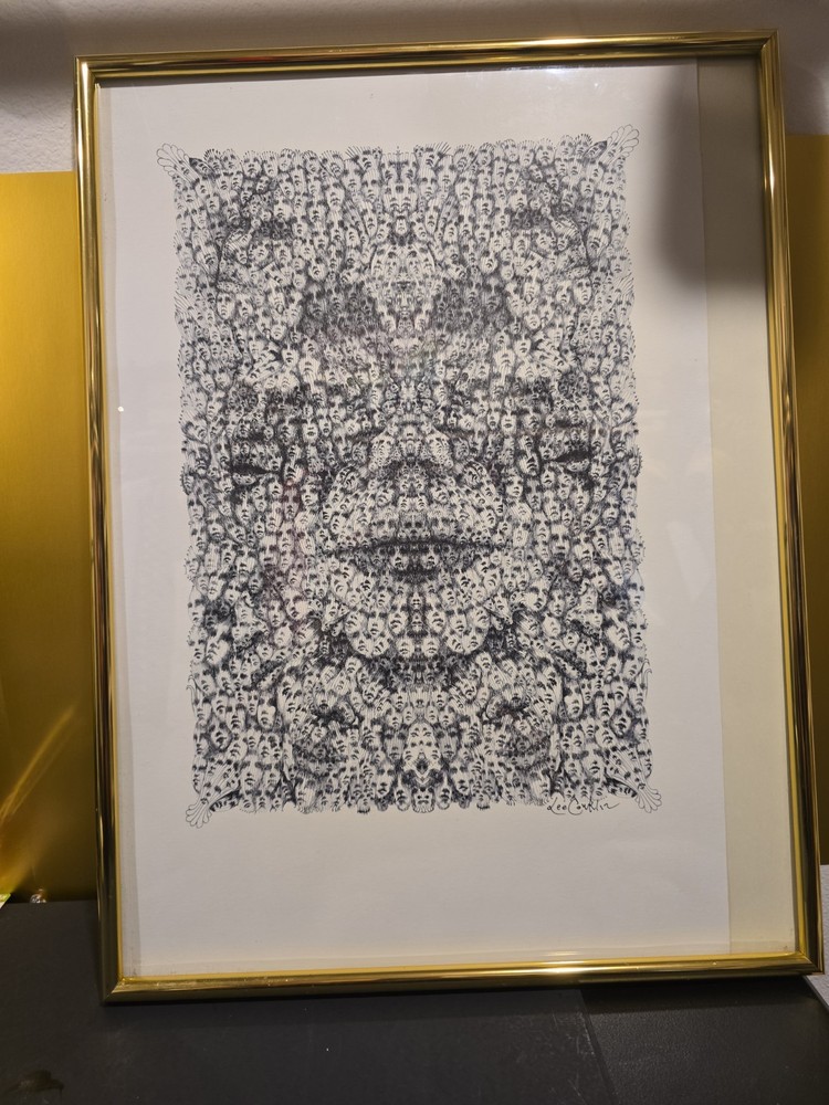 LEE CONKLIN “FACES” – Signed/Numbered Serigraph Print – Limit 50 – Psychedelic F