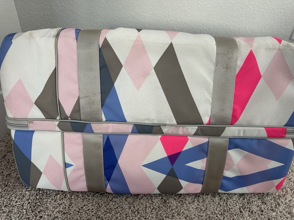 Nike Duffle Bag Diamond Purple Pattern Large Overnight Bag