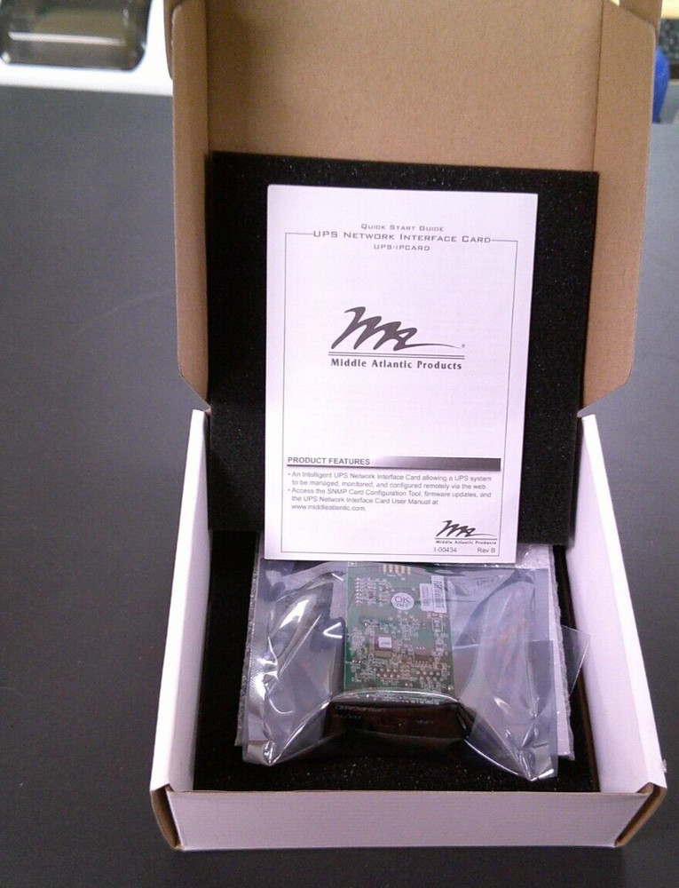 Middle Atlantic UPS-IPCARD Network Interface Card (NEW)