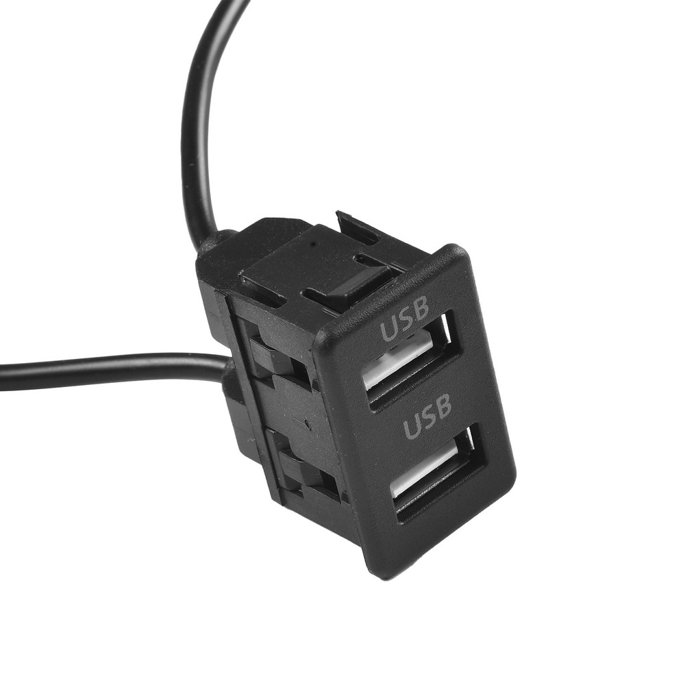 Car for DASH Mount Dual USB Port Panel Interface Extension 145cm Cable Adapter