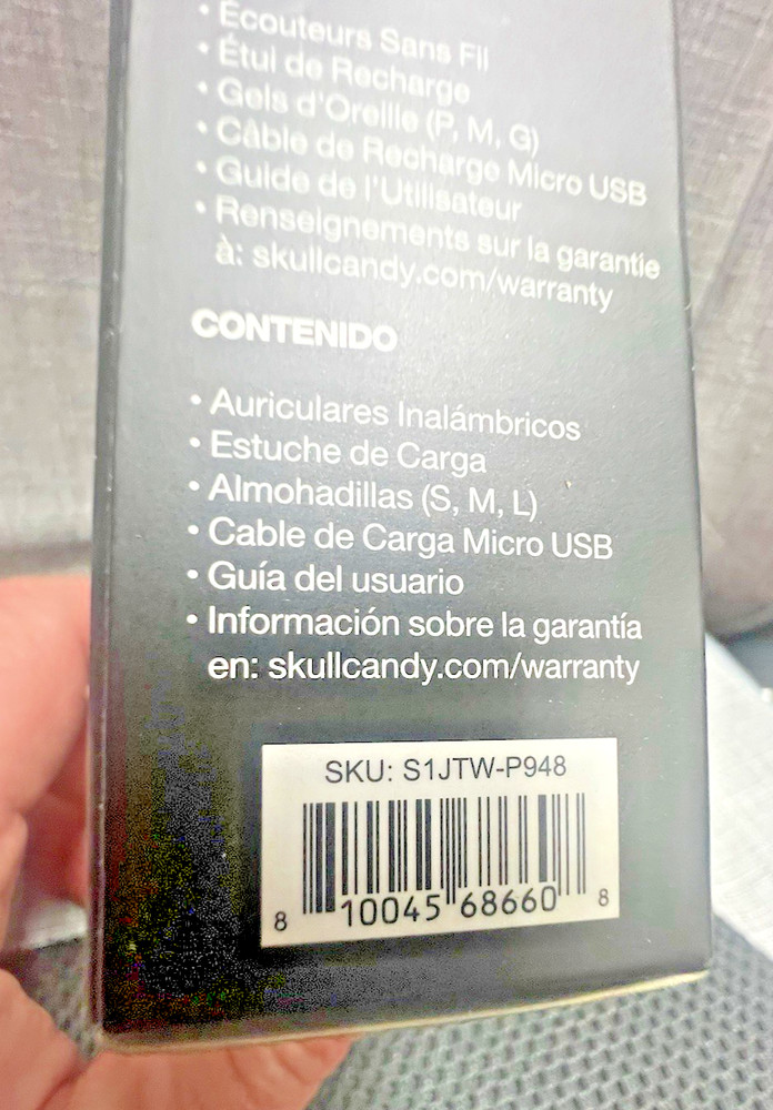 Blue Skullcandy Jib True 2 True Wireless Premium Audio Water Resistant Earbuds