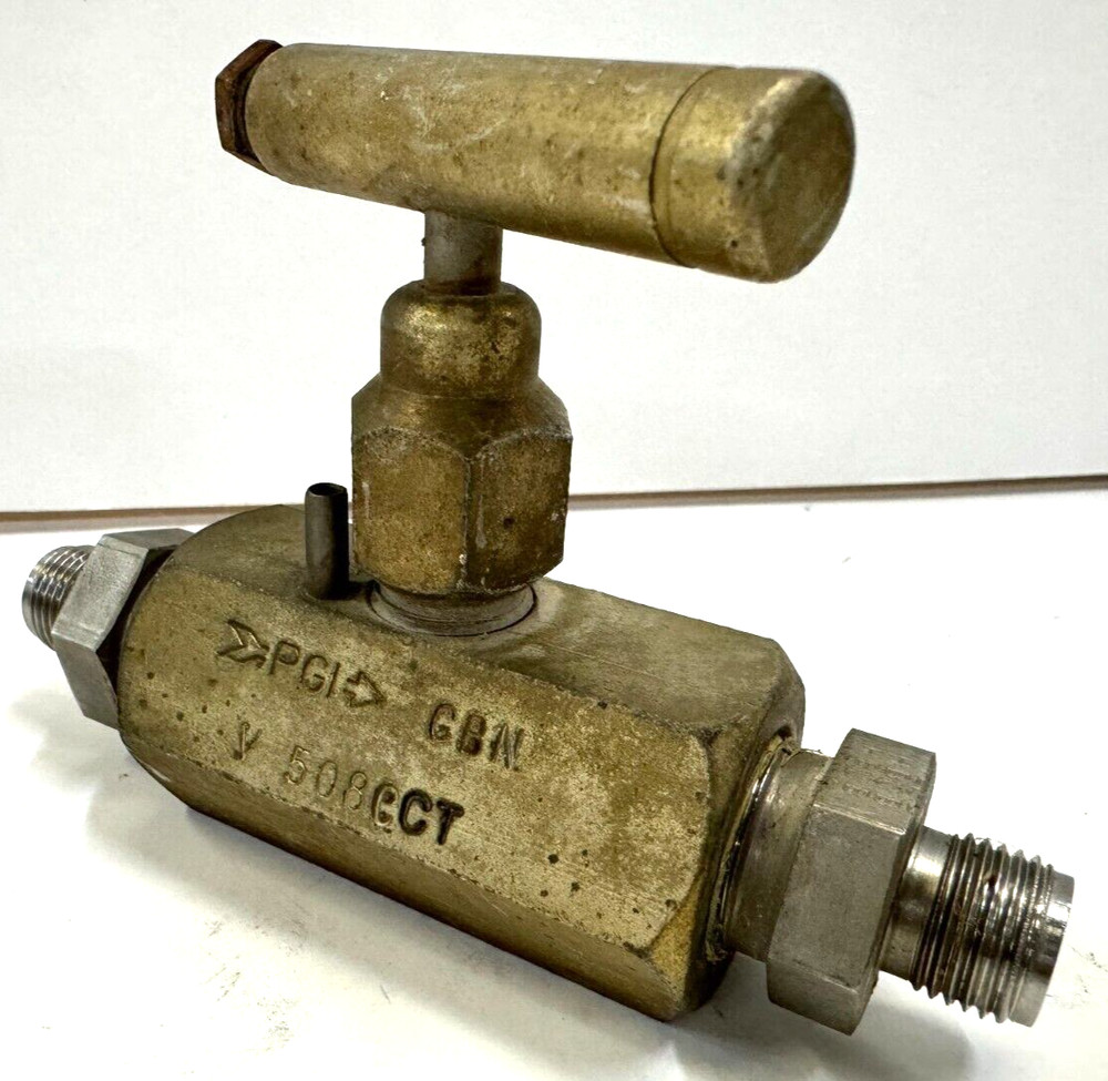 PGI NEEDLE VALVE V508CCT 1/4" X 1/4" THREADED