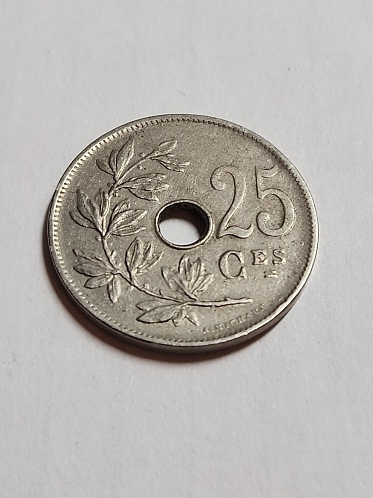 1929 Belgium 25 Centimes BT157