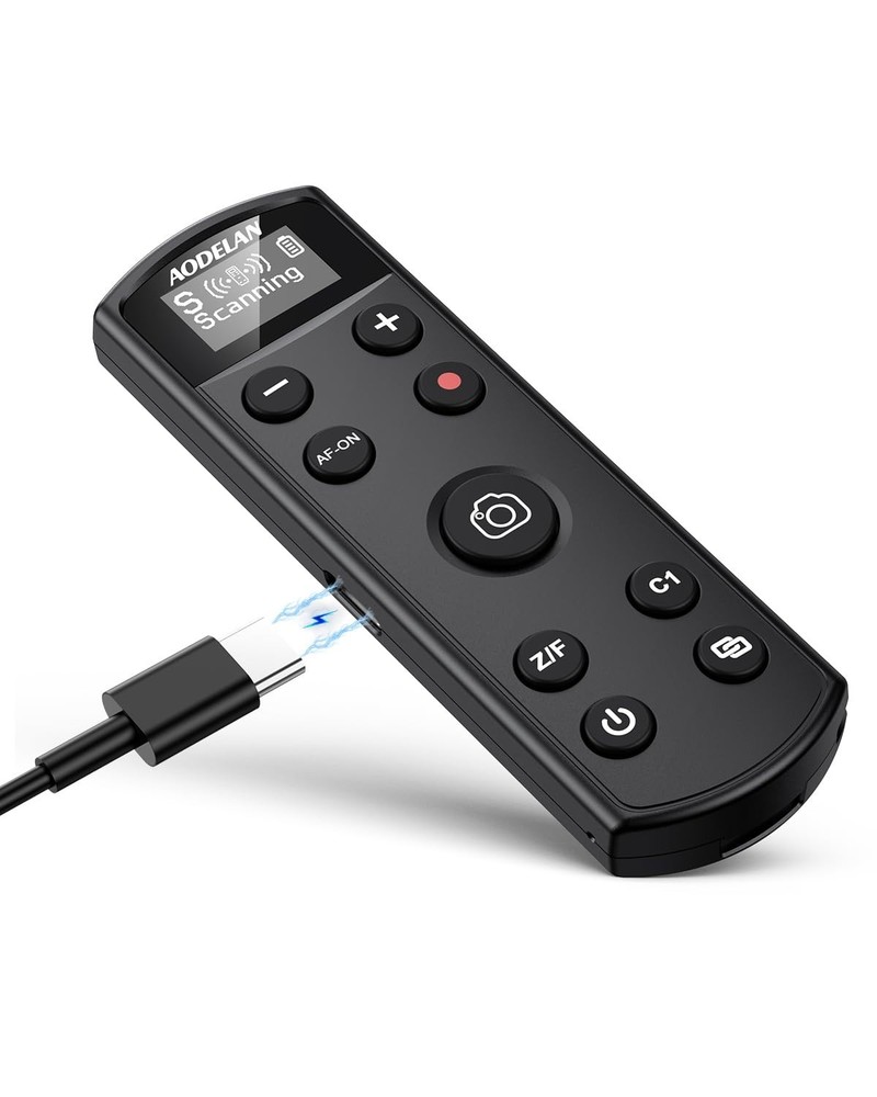 Rechargeable Wireless Remote Control for Sony A6700 Replace Sony RMT-P1BT