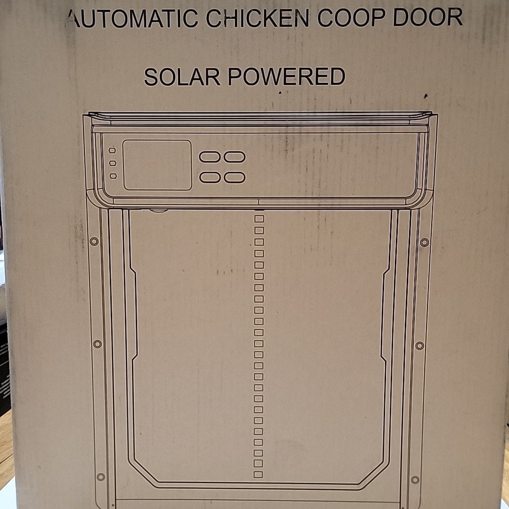 IBKINXX Automatic Chicken Coop Door Solar Powered Timer Remote Light