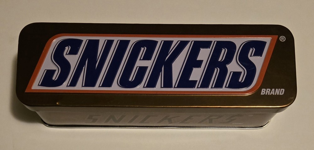 Snickers Tin Container Stash Box Storage Empty
