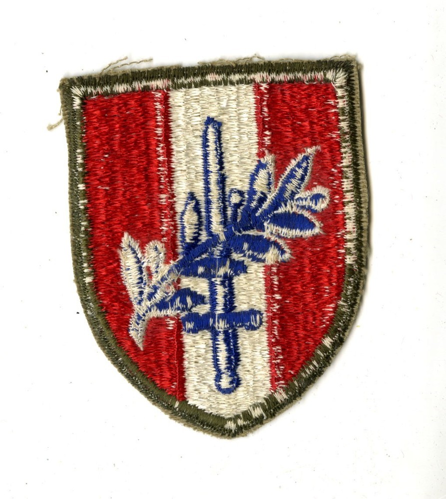 Austria Occupation White Back Patch Cut Edge Vintage