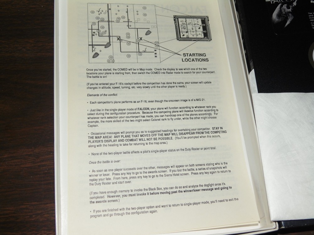 Falcon Spectrum Holobyte Flight Simulator IBM 5.25" Floppy