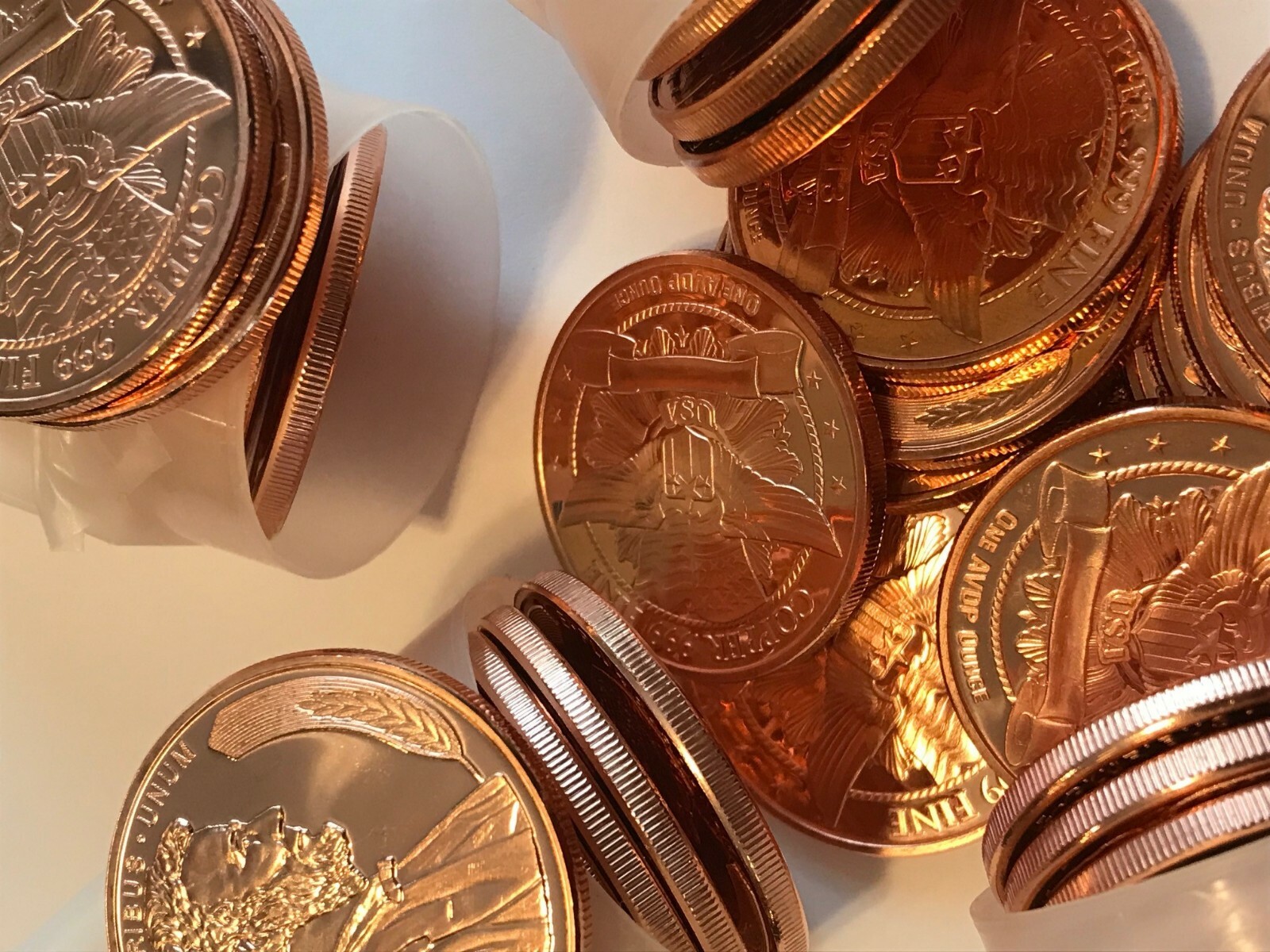 Abraham Lincoln 20 PACK of 1 ounce Copper Coins (1.25lbs), 20 Coins--REEDERSONG