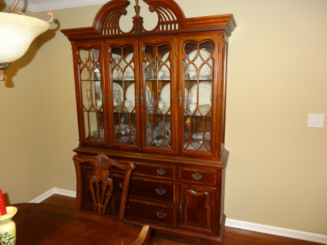 Mahogany china cabinet