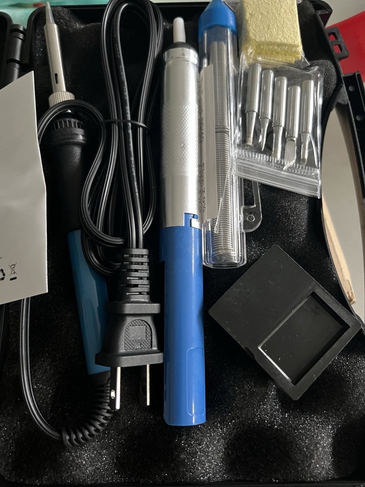 INTEY 60W Soldering Iron Kit Adjustable Temp Fast Heat Tool Set
