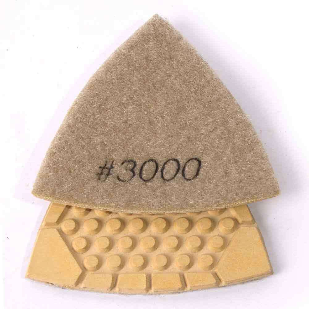 Specialty Diamond BRTTD3000 Diamond Triangular Dry Pad with 3000 Grit