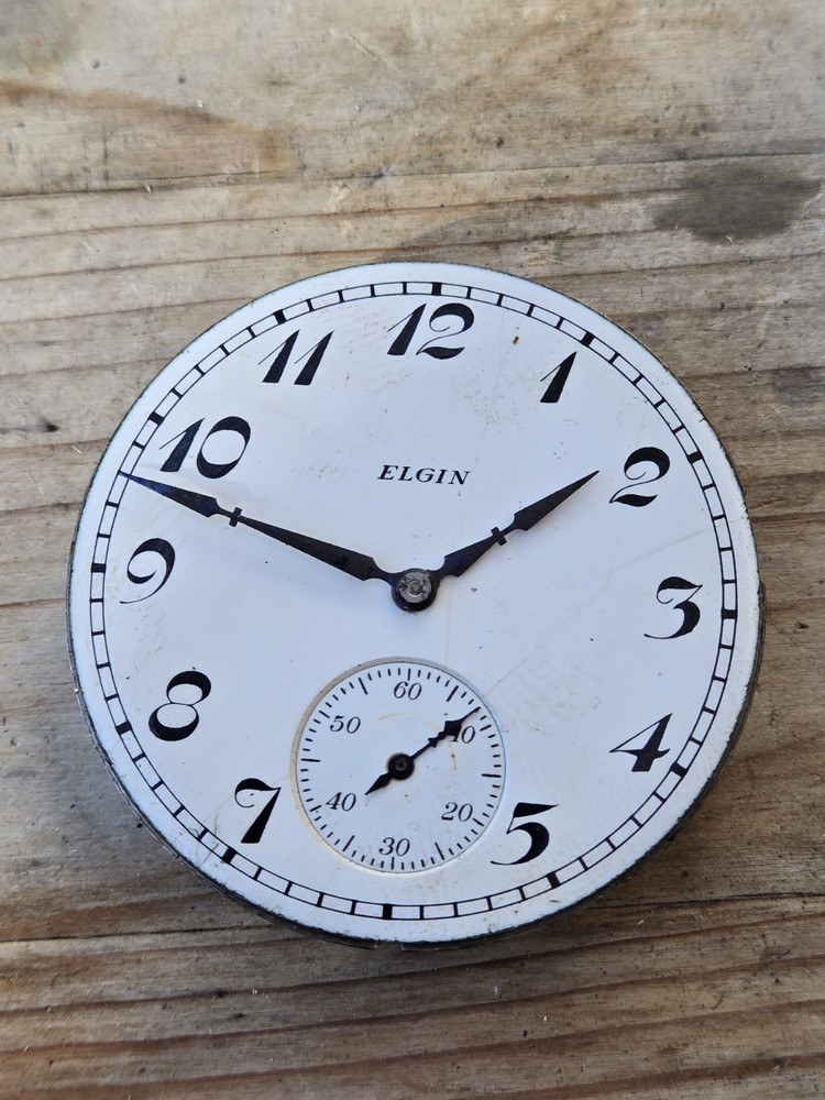 Elgin 16s Pocket Watch Movement - Working