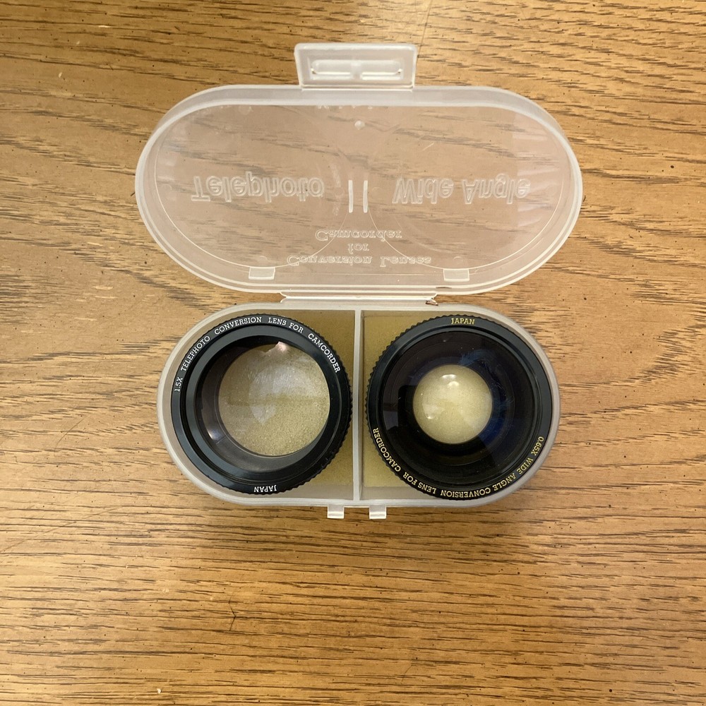 Conversion Lenses For Camcorder Telephoto And Wide Angle