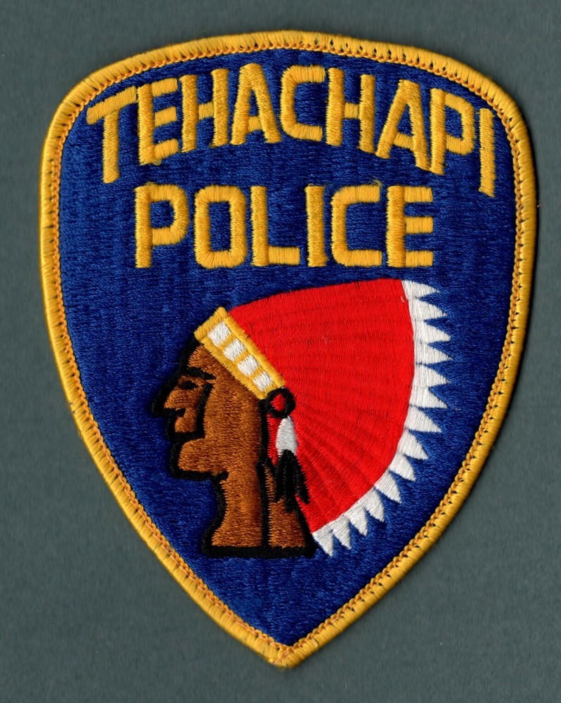 Tehachapi California Police Patch Set - left / right - Authentic