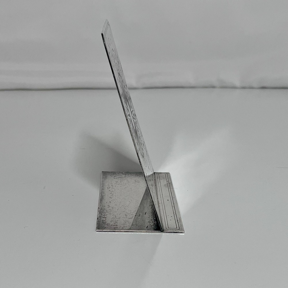 Vintage Oneida USA Silver Plate Perpetual Calendar Zodiac Astrological Desk