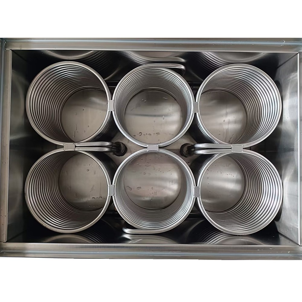 Automatic 6 Buckets Snow Ice Machine Cylindrical Ice Block Making Machine Ice B