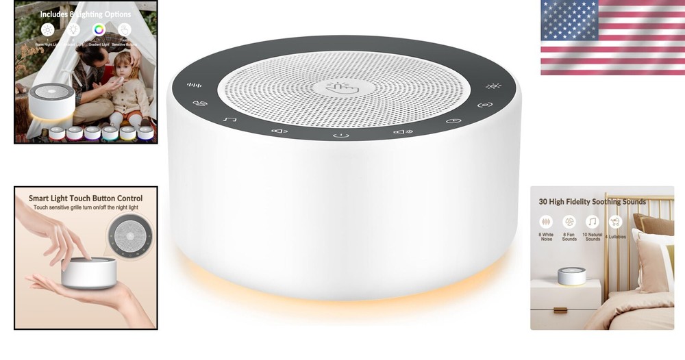 High-Fidelity Sound Machine with Timer & Customizable Equalizer for Relaxation