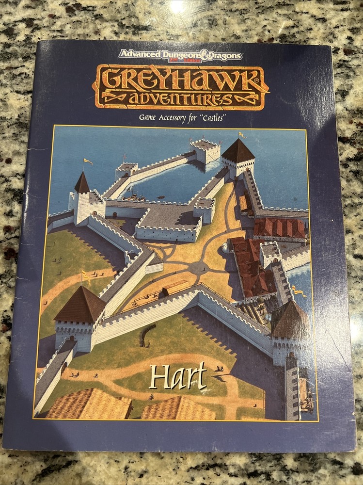 AD&D Castles Greyhawk TSR Module Accessory 2nd Edition D&D