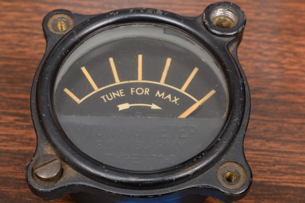 MILITARY TUNING METER (Lot 6D) US ARMY SIGNAL CORP TYPE I-70-D