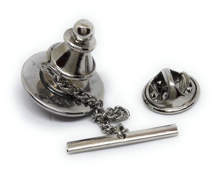 NEW YORK CITY VINTAGE MAP TIE TACK / LAPEL PIN