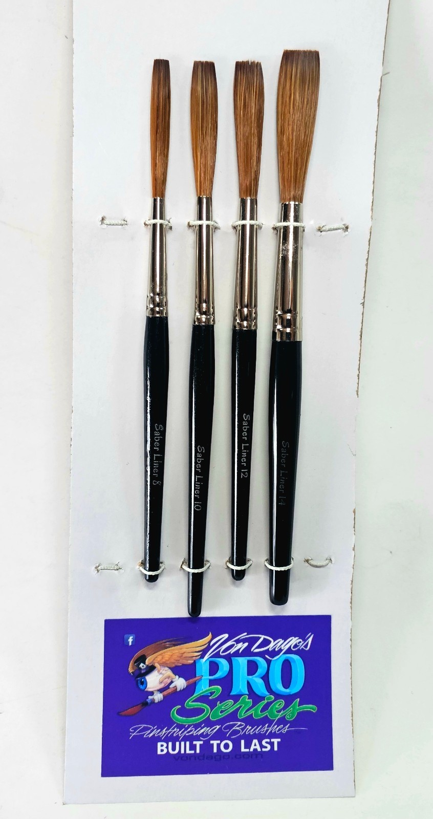 PROFESSIONAL Sign Painting Lettering 4 Brush SET #8 #10 #12 #14 PRO'S THAT KNOW