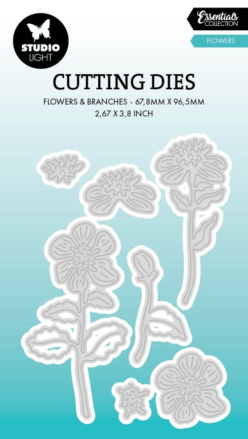 Studio Light Essentials Cutting Die-Nr. 794, Flowers - LESCD794