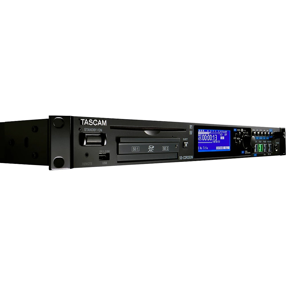 TASCAM SS-CDR250N Solid State Recorder With Dual SD and CDR