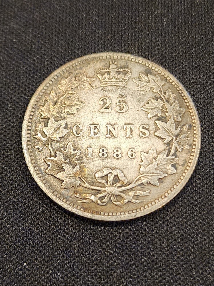 1886 Canadian 25 Cents