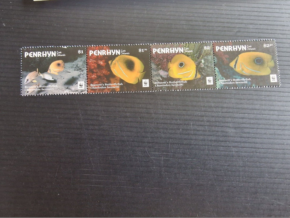 PENRHYN ISLAND 2017 BUTTERFLY FISH MNH